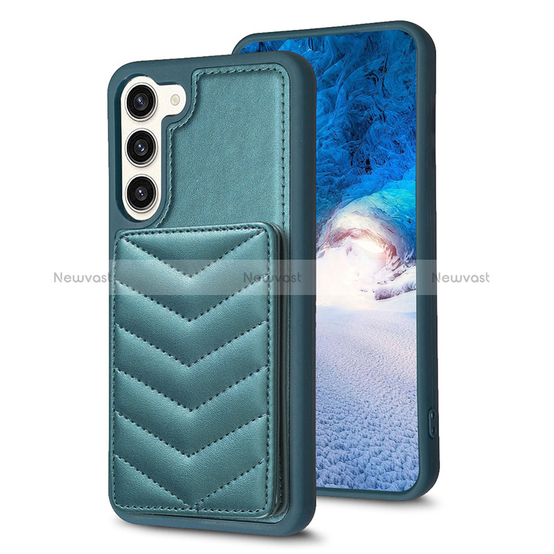 Soft Silicone Gel Leather Snap On Case Cover BF1 for Samsung Galaxy S22 5G