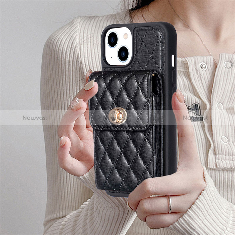 Soft Silicone Gel Leather Snap On Case Cover BF2 for Apple iPhone 14