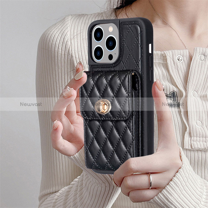 Soft Silicone Gel Leather Snap On Case Cover BF2 for Apple iPhone 14 Pro Max