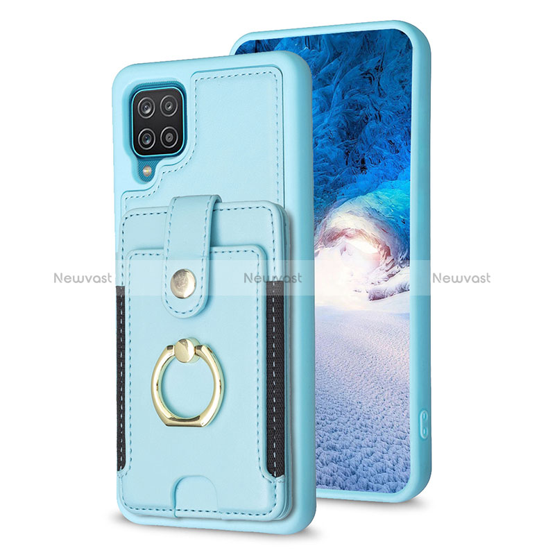 Soft Silicone Gel Leather Snap On Case Cover BF2 for Samsung Galaxy A12