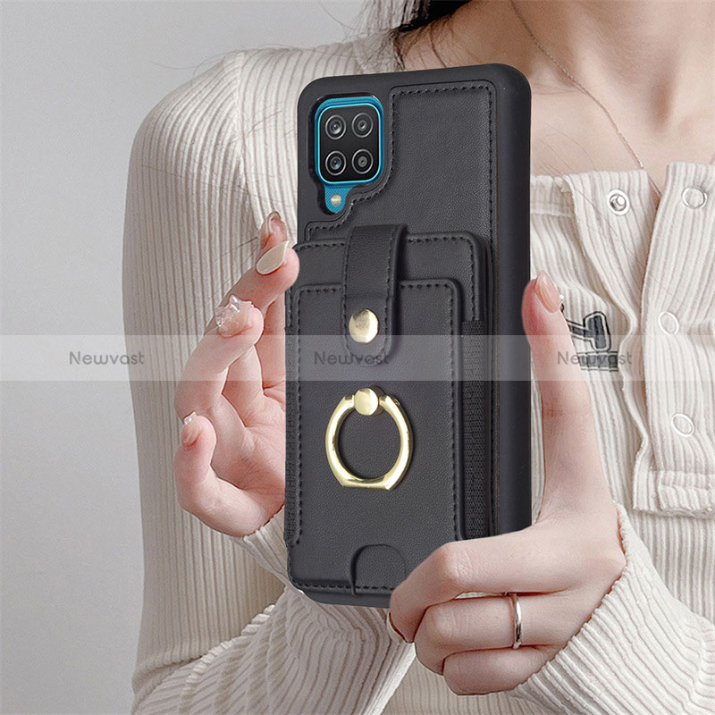 Soft Silicone Gel Leather Snap On Case Cover BF2 for Samsung Galaxy M12