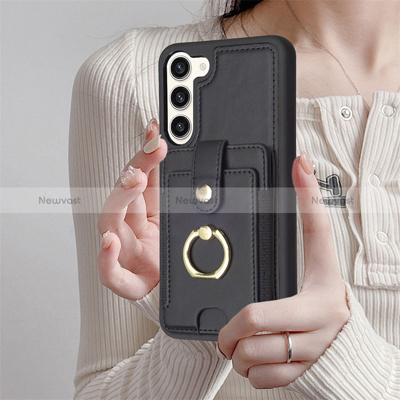 Soft Silicone Gel Leather Snap On Case Cover BF2 for Samsung Galaxy S22 Plus 5G