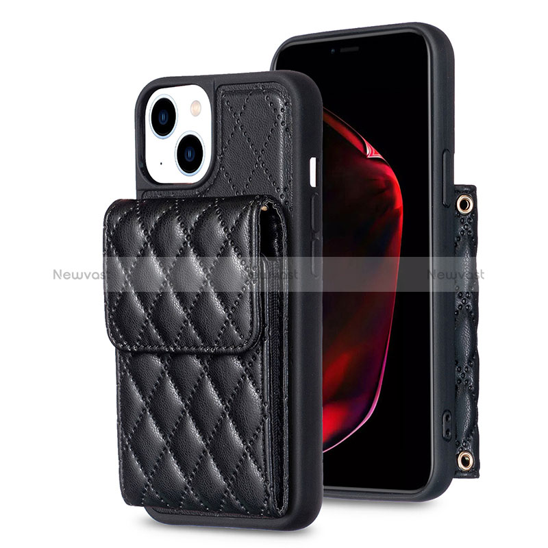 Soft Silicone Gel Leather Snap On Case Cover BF3 for Apple iPhone 13