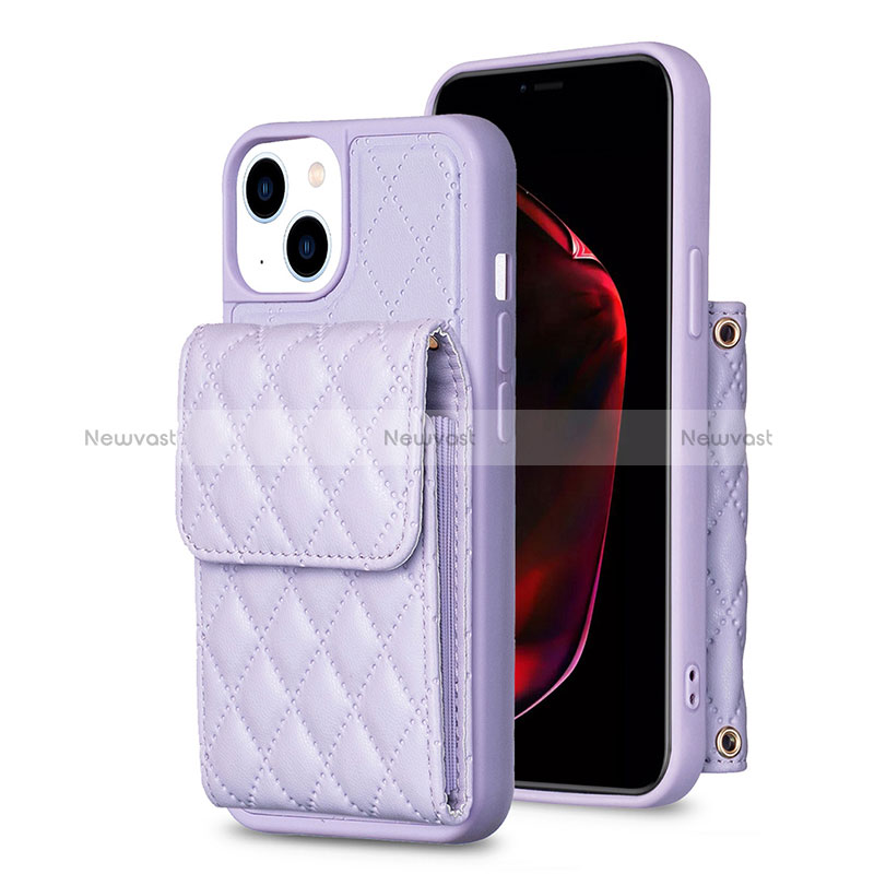 Soft Silicone Gel Leather Snap On Case Cover BF3 for Apple iPhone 14