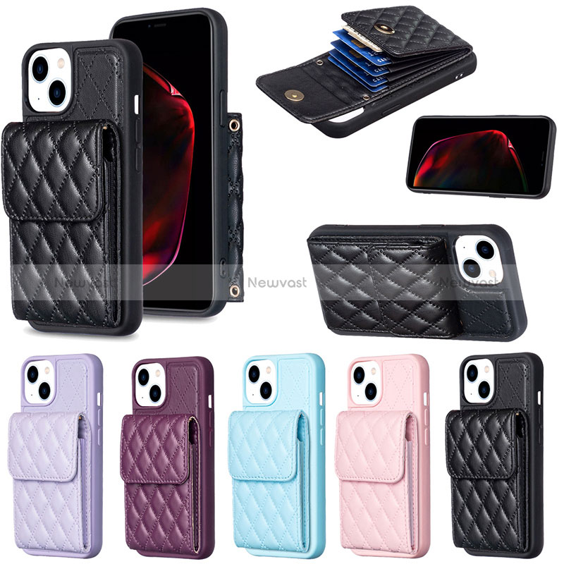 Soft Silicone Gel Leather Snap On Case Cover BF3 for Apple iPhone 14 Plus