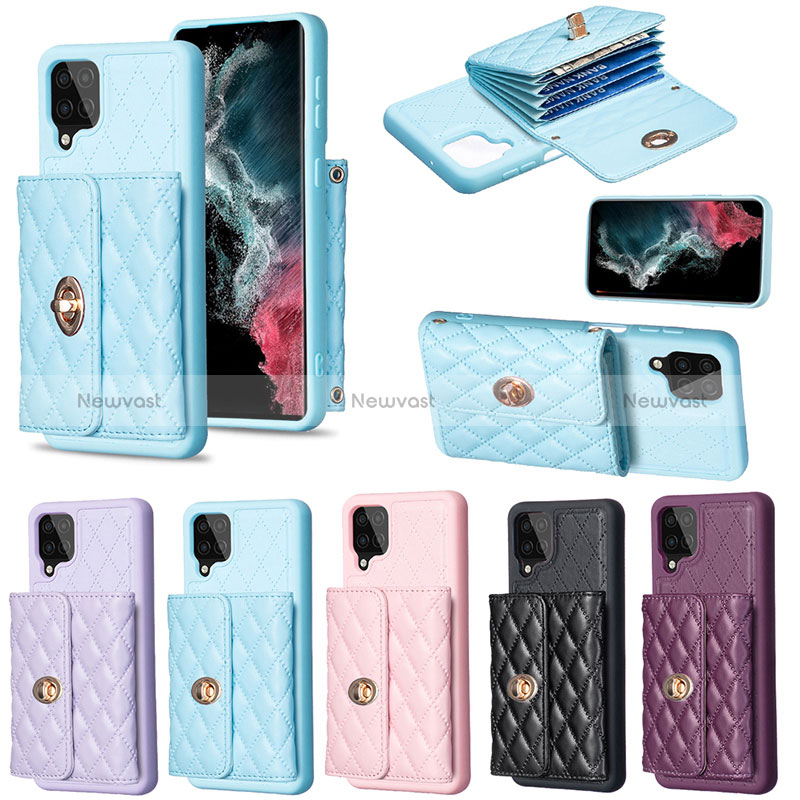 Soft Silicone Gel Leather Snap On Case Cover BF3 for Samsung Galaxy A12