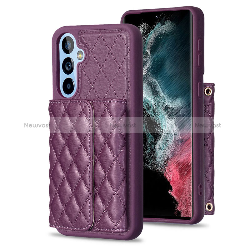 Soft Silicone Gel Leather Snap On Case Cover BF3 for Samsung Galaxy A54 5G