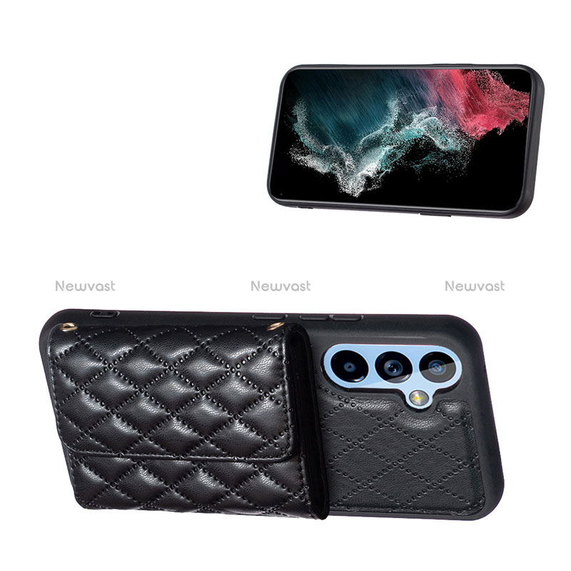Soft Silicone Gel Leather Snap On Case Cover BF3 for Samsung Galaxy A54 5G
