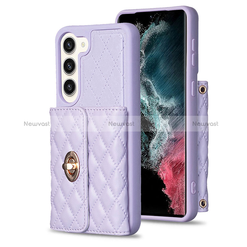 Soft Silicone Gel Leather Snap On Case Cover BF3 for Samsung Galaxy S22 5G