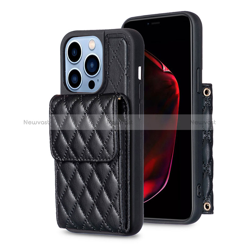 Soft Silicone Gel Leather Snap On Case Cover BF4 for Apple iPhone 13 Pro