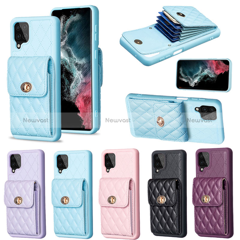 Soft Silicone Gel Leather Snap On Case Cover BF4 for Samsung Galaxy A12