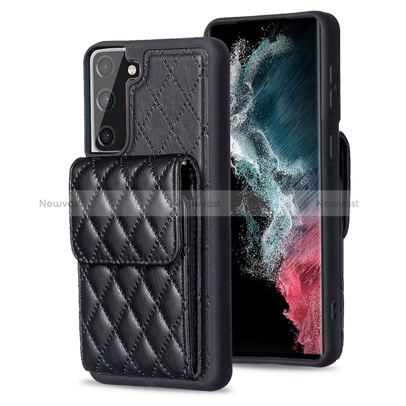 Soft Silicone Gel Leather Snap On Case Cover BF4 for Samsung Galaxy S21 FE 5G