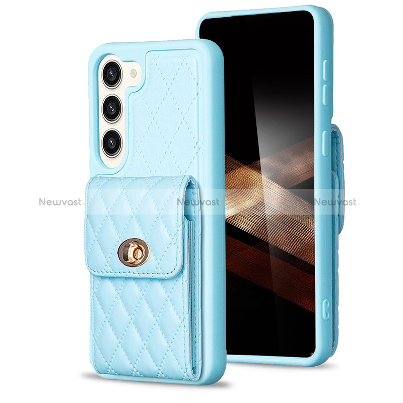 Soft Silicone Gel Leather Snap On Case Cover BF4 for Samsung Galaxy S24 Plus 5G