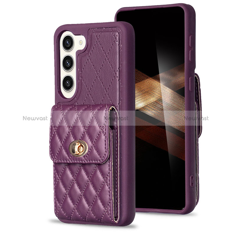 Soft Silicone Gel Leather Snap On Case Cover BF4 for Samsung Galaxy S24 Plus 5G