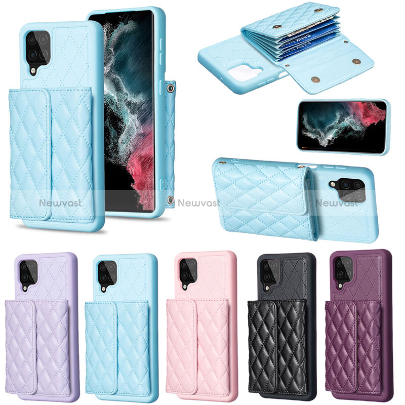 Soft Silicone Gel Leather Snap On Case Cover BF5 for Samsung Galaxy A12 Nacho