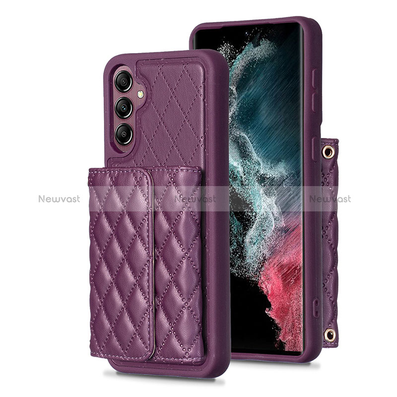 Soft Silicone Gel Leather Snap On Case Cover BF5 for Samsung Galaxy A14 5G