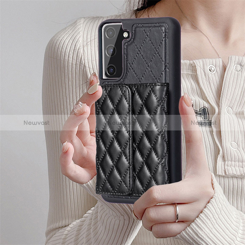 Soft Silicone Gel Leather Snap On Case Cover BF5 for Samsung Galaxy S21 FE 5G