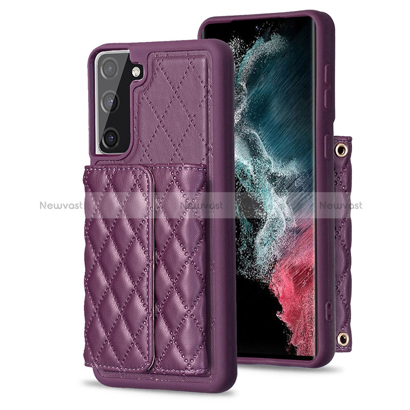 Soft Silicone Gel Leather Snap On Case Cover BF5 for Samsung Galaxy S21 FE 5G