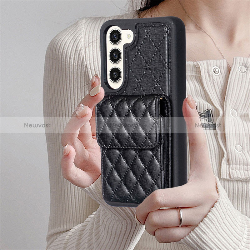 Soft Silicone Gel Leather Snap On Case Cover BF5 for Samsung Galaxy S22 5G