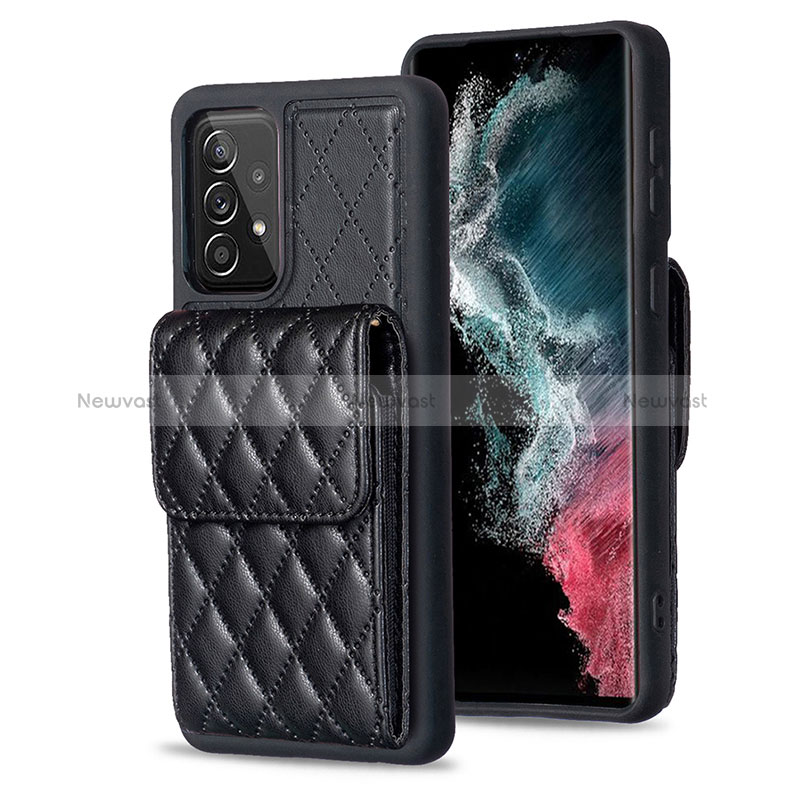 Soft Silicone Gel Leather Snap On Case Cover BF6 for Samsung Galaxy A52 5G