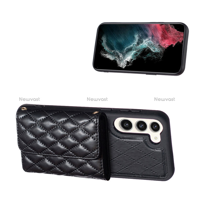 Soft Silicone Gel Leather Snap On Case Cover BF6 for Samsung Galaxy S22 5G
