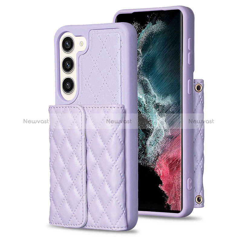 Soft Silicone Gel Leather Snap On Case Cover BF6 for Samsung Galaxy S22 Plus 5G