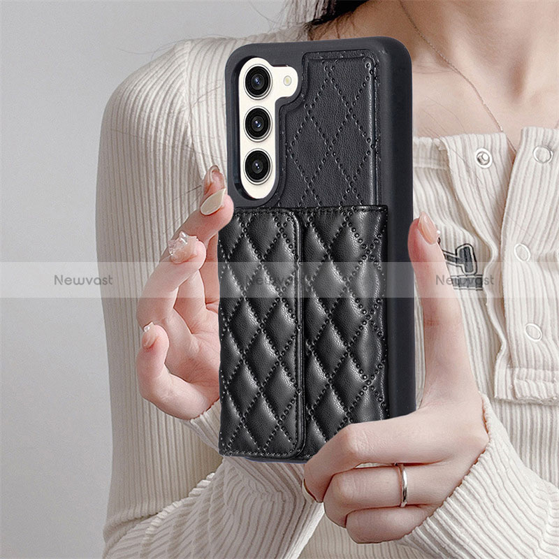 Soft Silicone Gel Leather Snap On Case Cover BF6 for Samsung Galaxy S23 Plus 5G