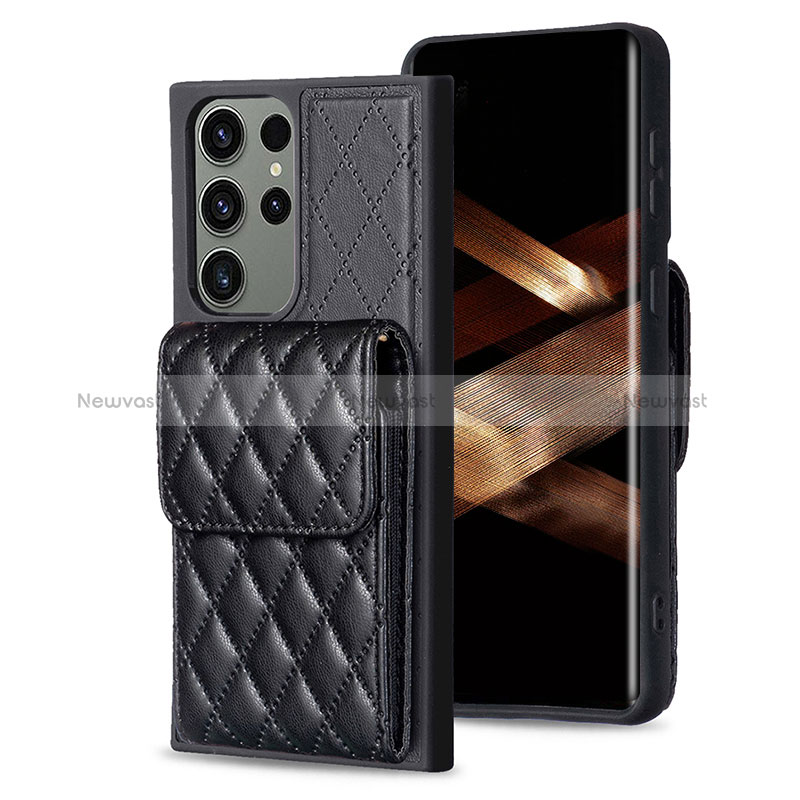Soft Silicone Gel Leather Snap On Case Cover BF6 for Samsung Galaxy S24 Ultra 5G