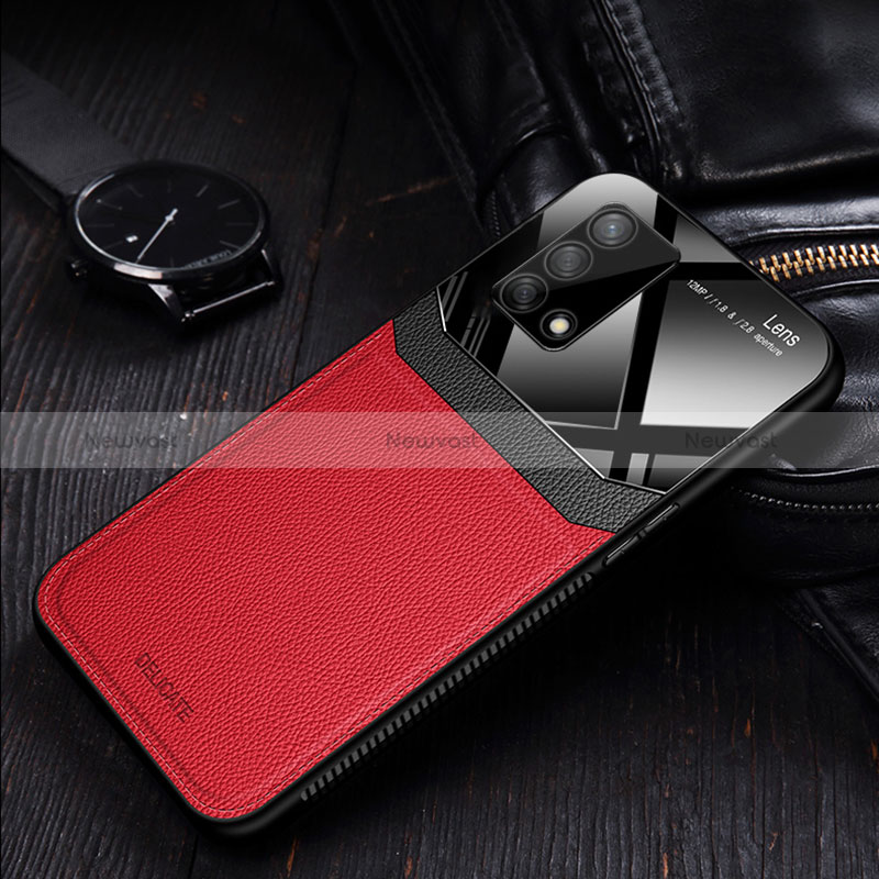 Soft Silicone Gel Leather Snap On Case Cover FL1 for Oppo A95 4G