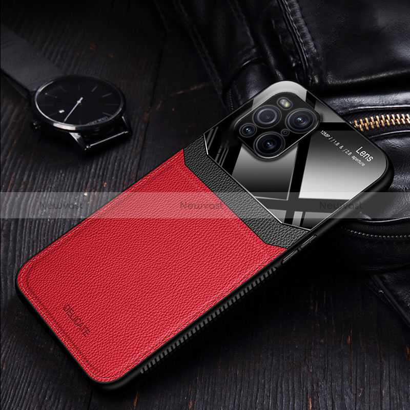 Soft Silicone Gel Leather Snap On Case Cover FL1 for Oppo Find X3 5G