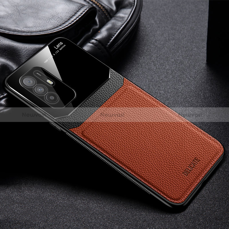 Soft Silicone Gel Leather Snap On Case Cover FL1 for Oppo Reno5 Z 5G