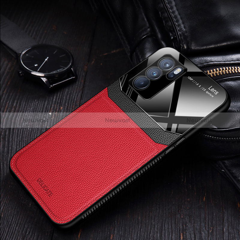 Soft Silicone Gel Leather Snap On Case Cover FL1 for Oppo Reno6 Pro 5G India