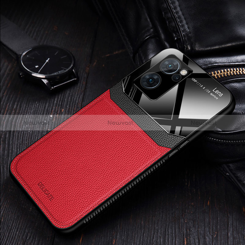 Soft Silicone Gel Leather Snap On Case Cover FL1 for Oppo Reno7 5G