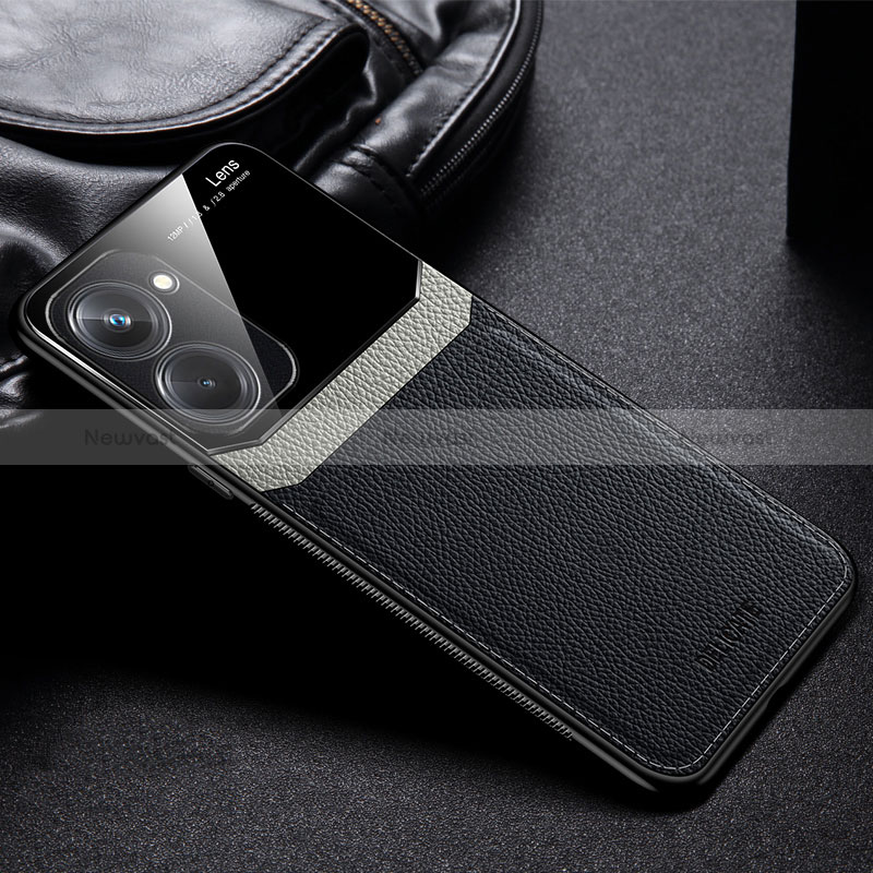 Soft Silicone Gel Leather Snap On Case Cover FL1 for Realme 10 Pro 5G