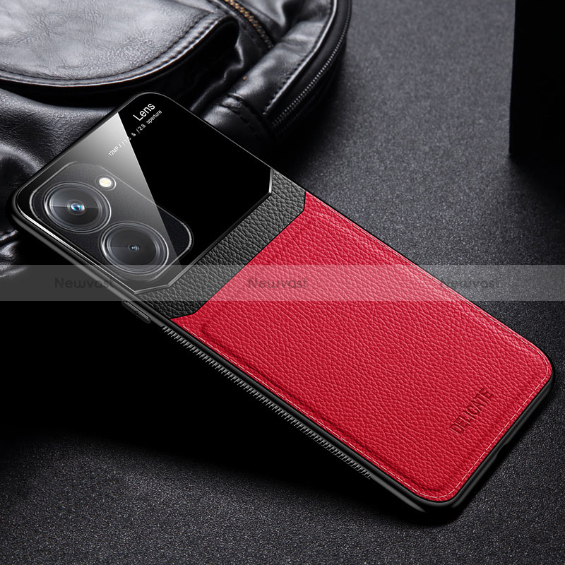 Soft Silicone Gel Leather Snap On Case Cover FL1 for Realme 10 Pro 5G