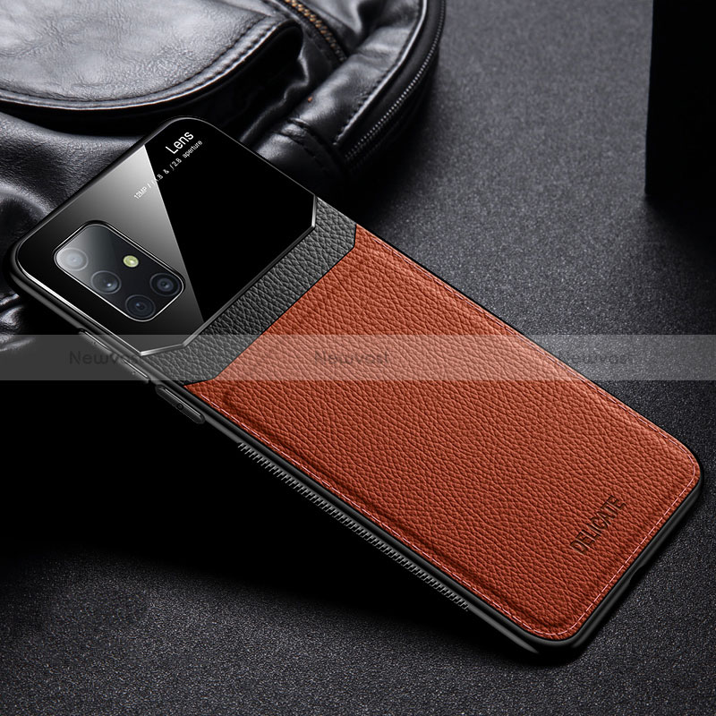 Soft Silicone Gel Leather Snap On Case Cover FL1 for Samsung Galaxy A51 5G