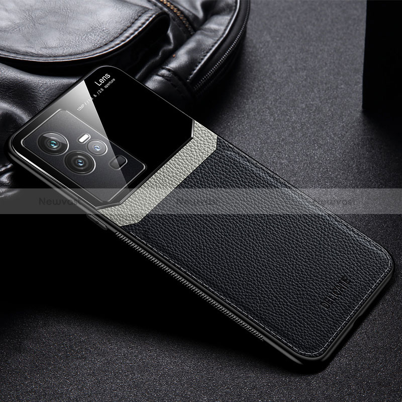 Soft Silicone Gel Leather Snap On Case Cover FL1 for Vivo iQOO 11 5G