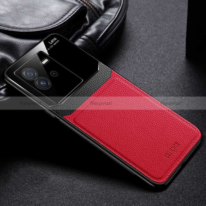 Soft Silicone Gel Leather Snap On Case Cover FL1 for Vivo iQOO Neo6 SE 5G