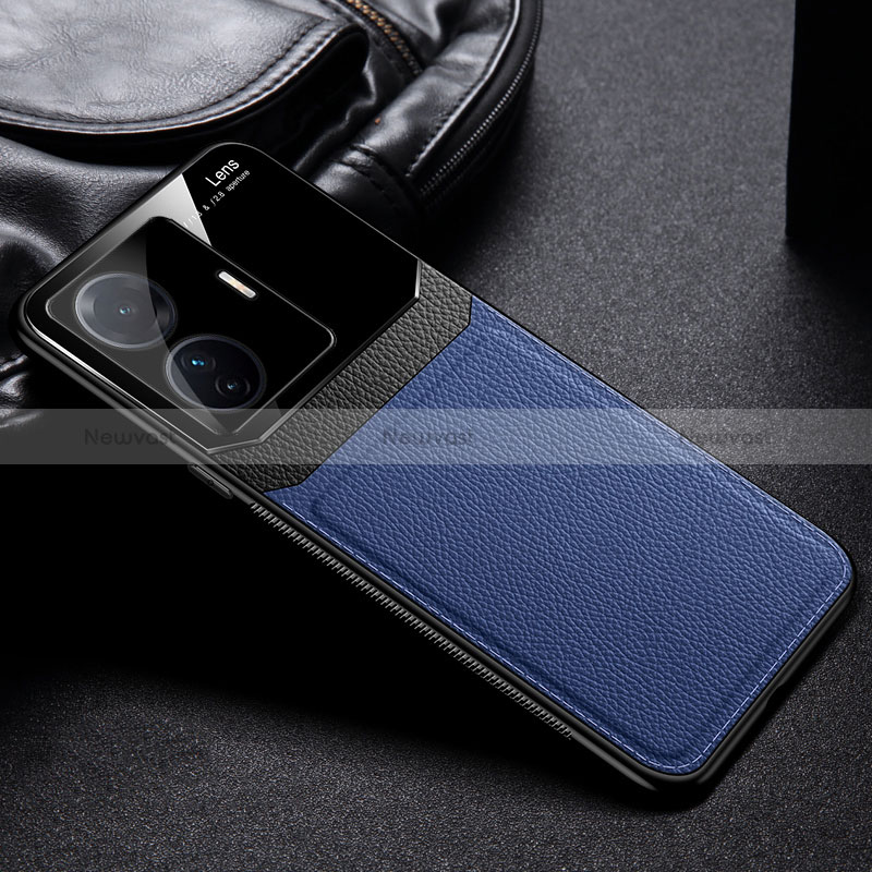 Soft Silicone Gel Leather Snap On Case Cover FL1 for Vivo T1 5G