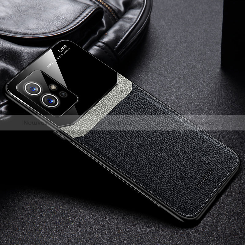 Soft Silicone Gel Leather Snap On Case Cover FL1 for Vivo T1 5G India