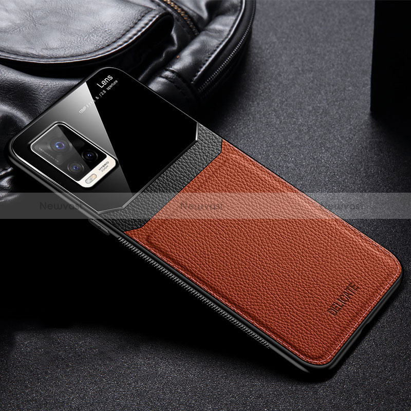 Soft Silicone Gel Leather Snap On Case Cover FL1 for Vivo V20