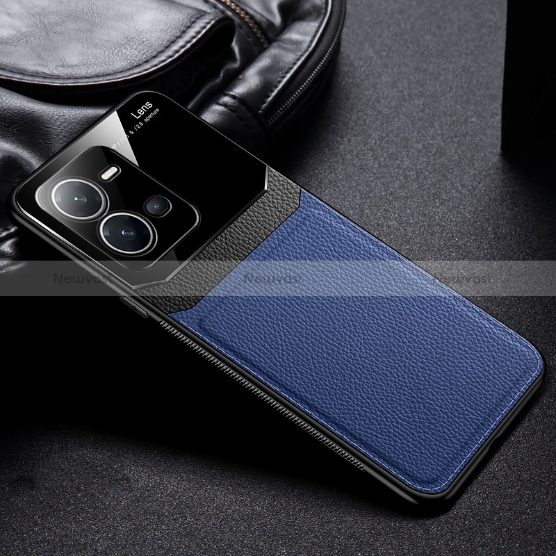 Soft Silicone Gel Leather Snap On Case Cover FL1 for Vivo V25 5G