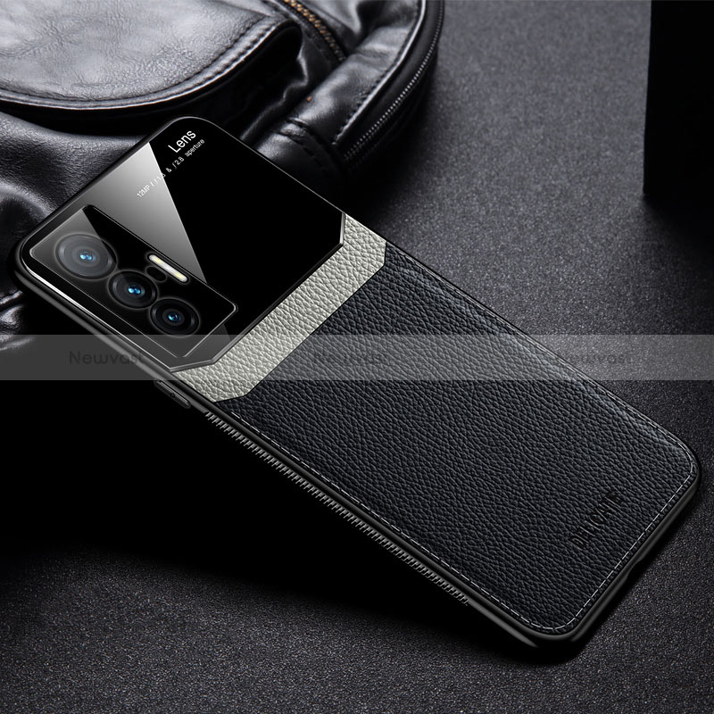 Soft Silicone Gel Leather Snap On Case Cover FL1 for Vivo X70 5G