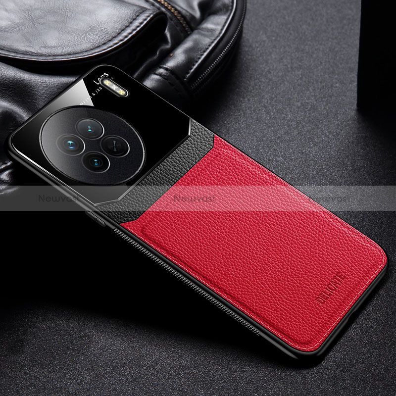 Soft Silicone Gel Leather Snap On Case Cover FL1 for Vivo X90 5G