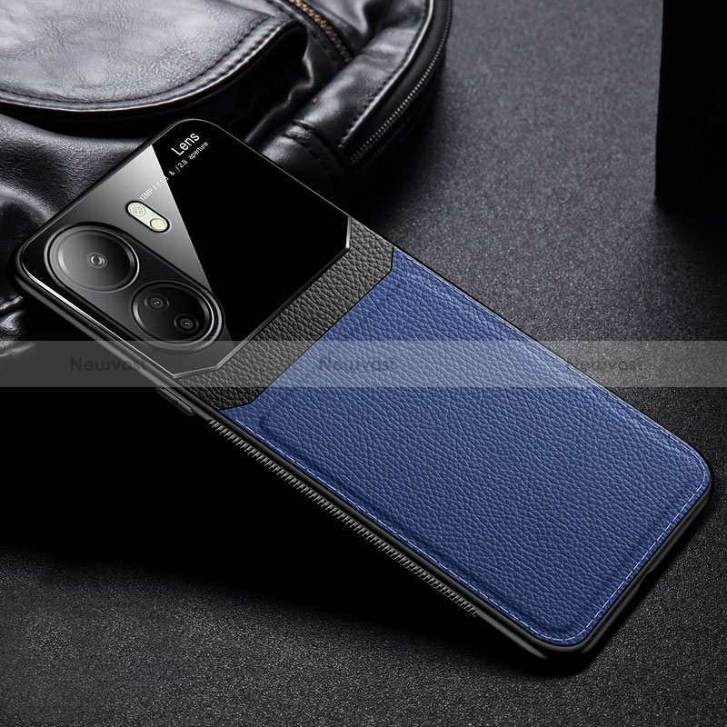 Soft Silicone Gel Leather Snap On Case Cover FL1 for Xiaomi Redmi 13C