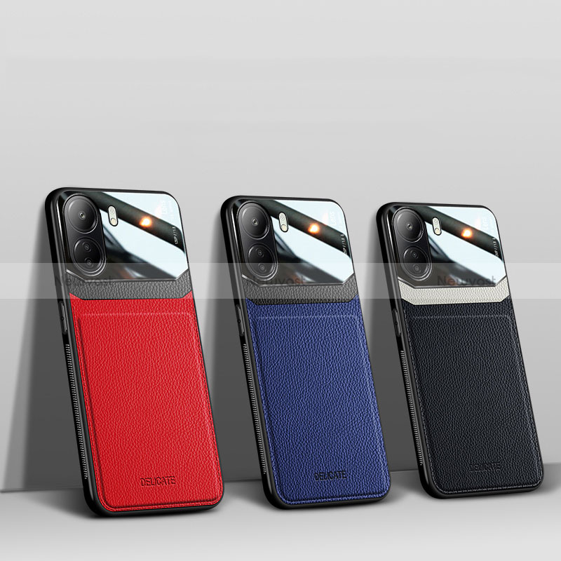 Soft Silicone Gel Leather Snap On Case Cover FL1 for Xiaomi Redmi 13C
