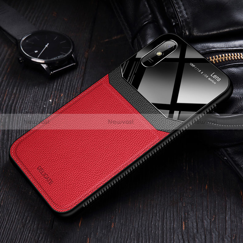 Soft Silicone Gel Leather Snap On Case Cover FL1 for Xiaomi Redmi 9A