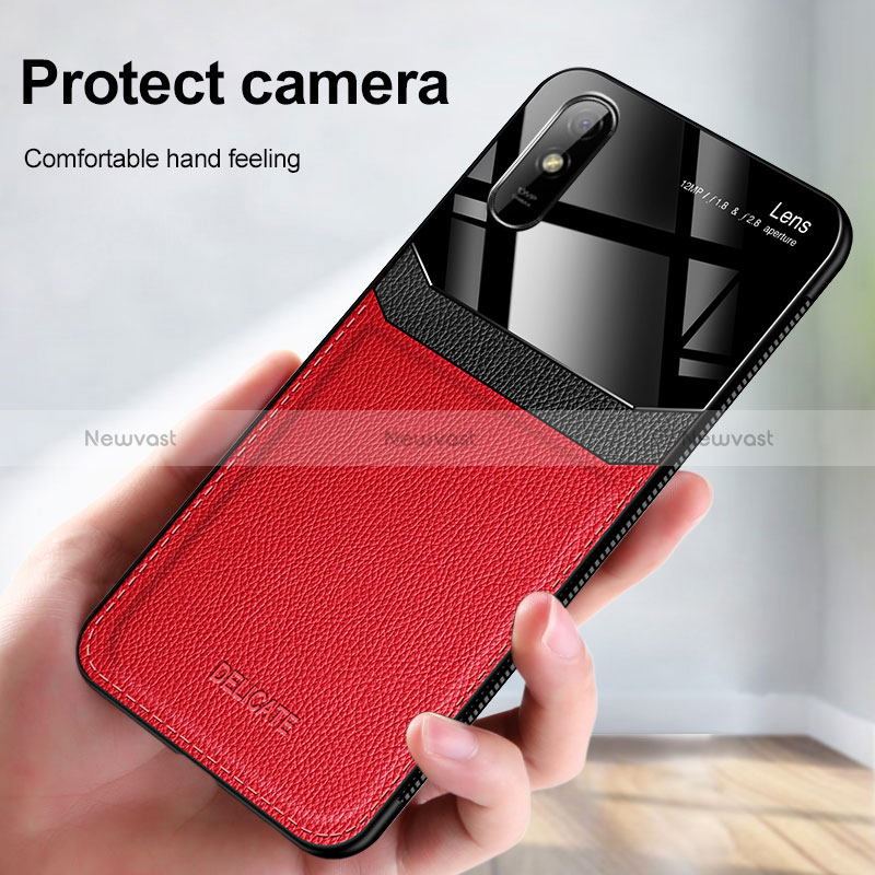 Soft Silicone Gel Leather Snap On Case Cover FL1 for Xiaomi Redmi 9A