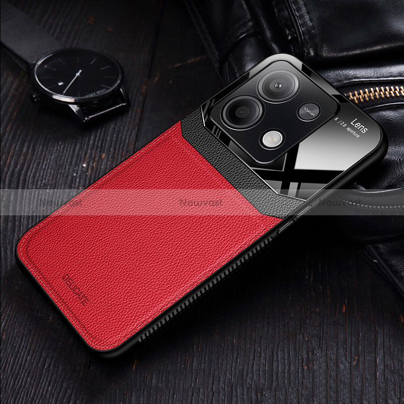 Soft Silicone Gel Leather Snap On Case Cover FL1 for Xiaomi Redmi Note 13 5G