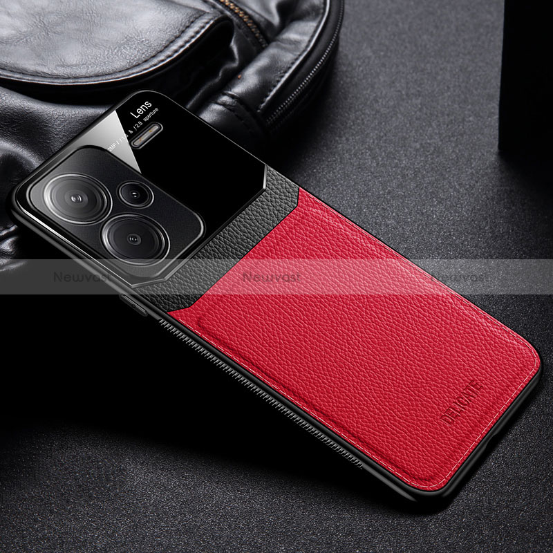 Soft Silicone Gel Leather Snap On Case Cover FL1 for Xiaomi Redmi Note 13 Pro+ Plus 5G